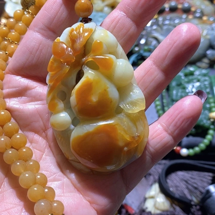 岫玉毛衣链未镶嵌