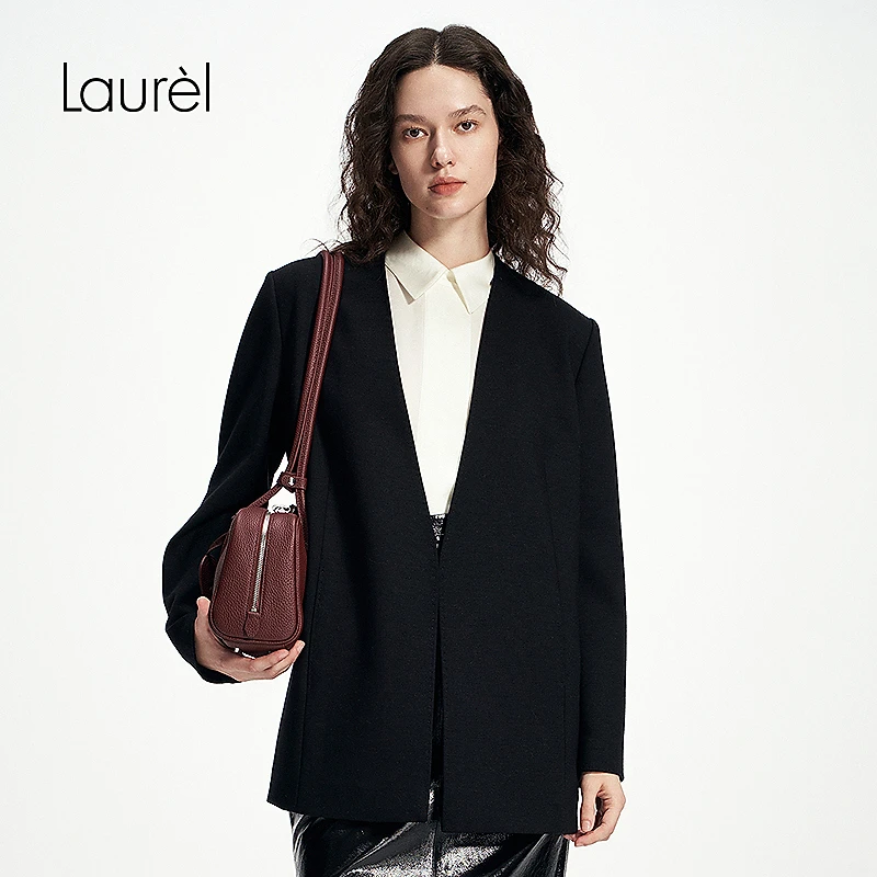 【粉丝专享】Laurel秋冬新款无领西装女LWD343T06300