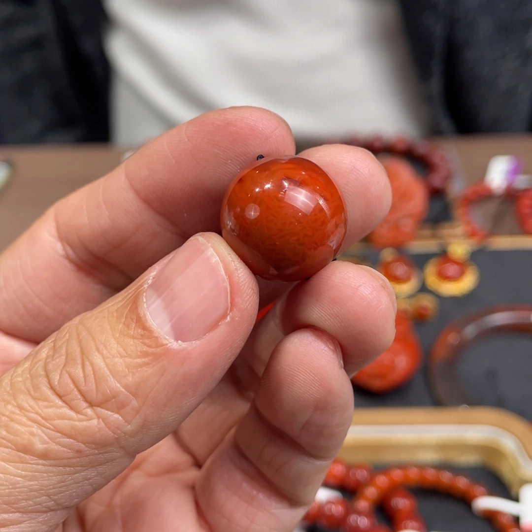 南红玛瑙未镶嵌单珠