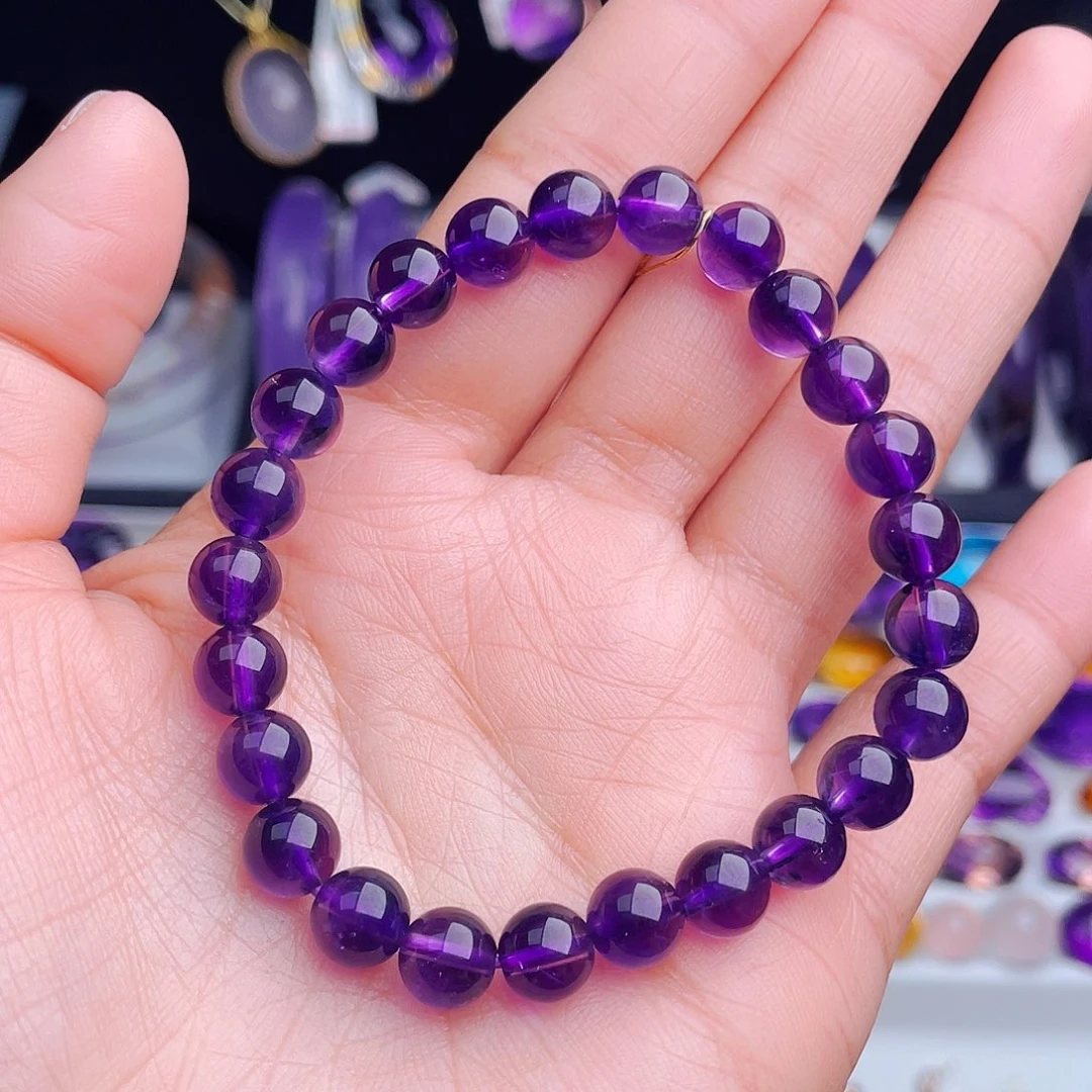 银S925镶嵌手链紫晶天然保真