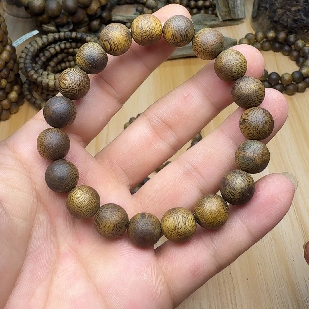 沉香沉香碎屑单圈圆珠1.1-10克