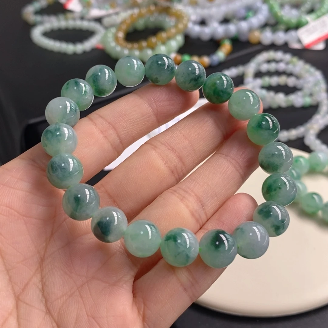翡翠未镶嵌手链卡10