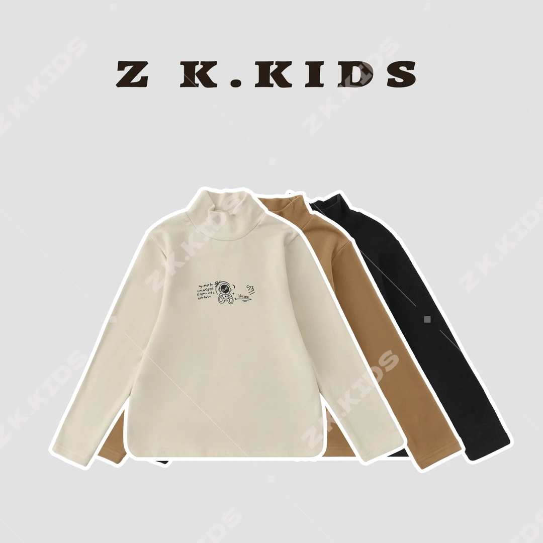【Z＆K】冬款男童半高领打底衫中大童ZK-122927-122926-122925