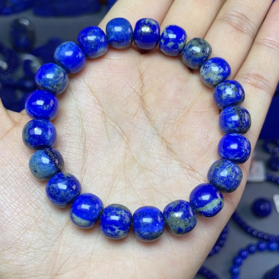 青金石未镶嵌10×9mm老型手串