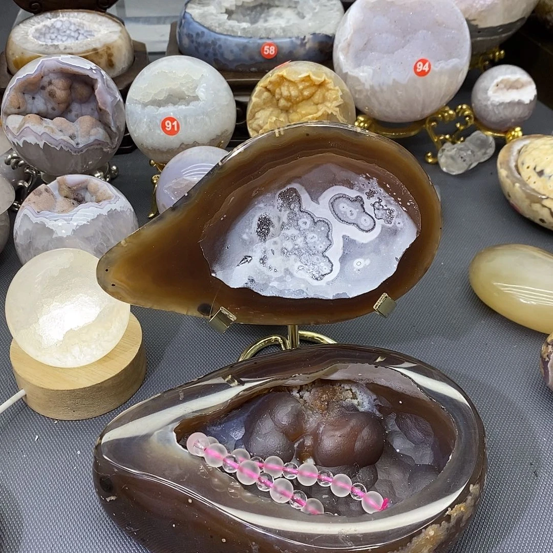 摆件紫晶未镶嵌聚宝盆