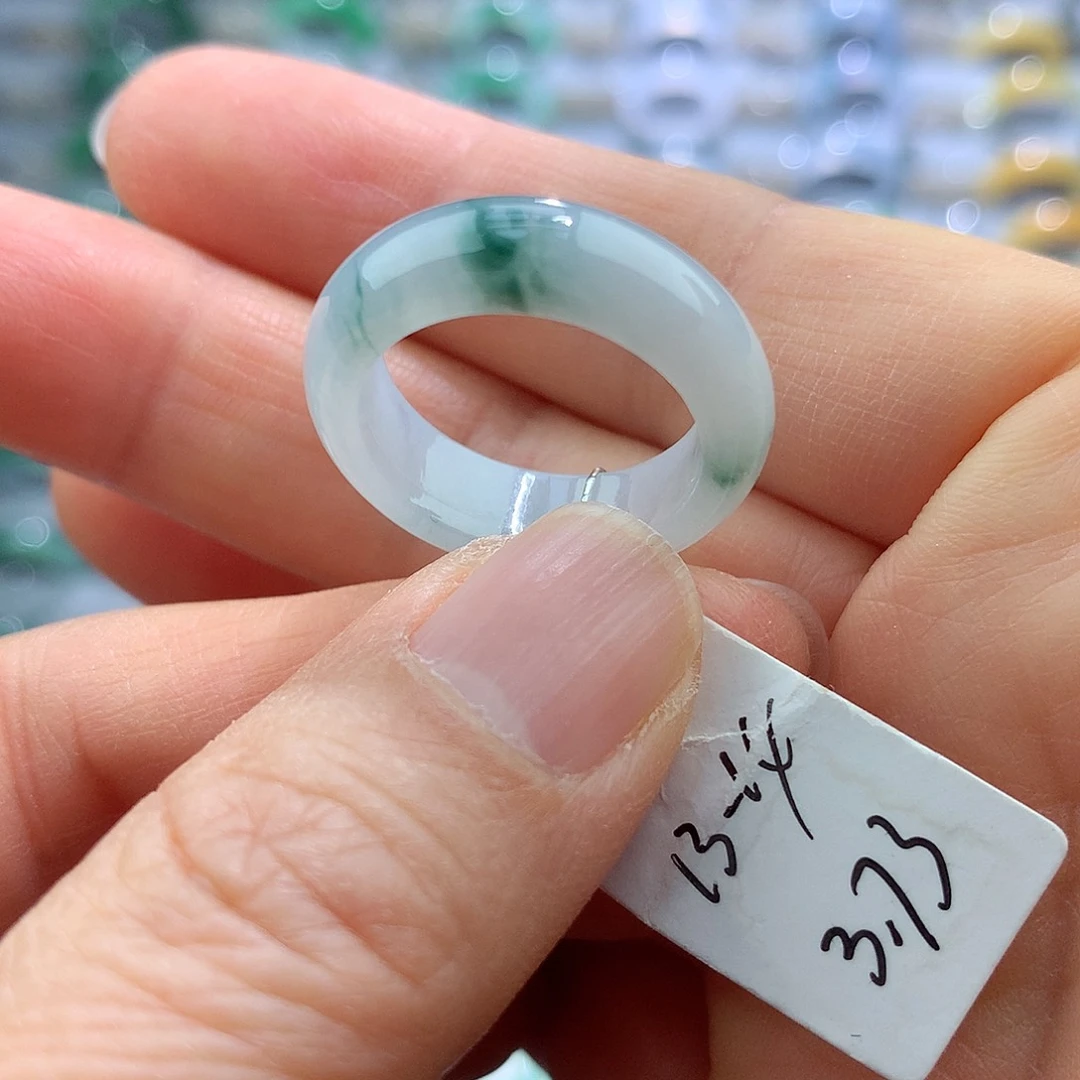 翡翠戒指未镶嵌13-14号