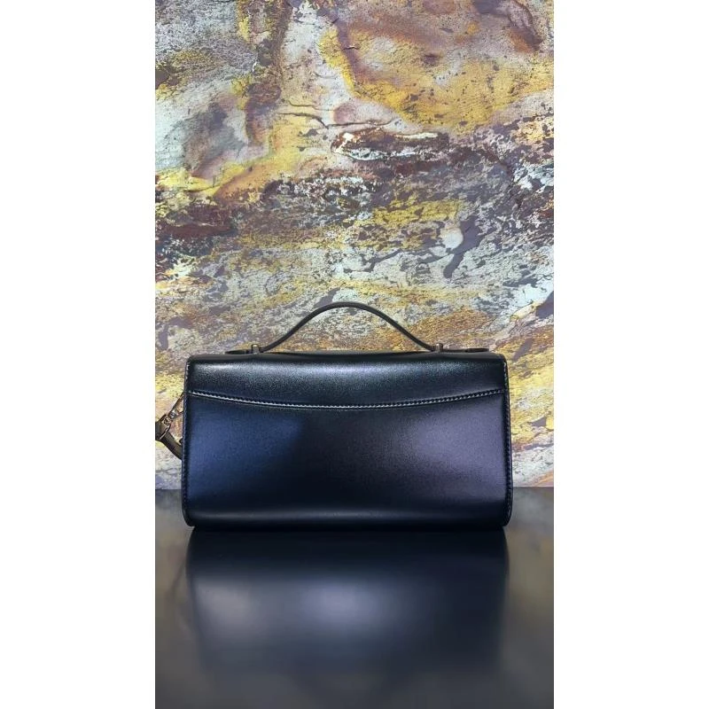 HIRMRIS手工真皮包-25-551510-黑 手提露