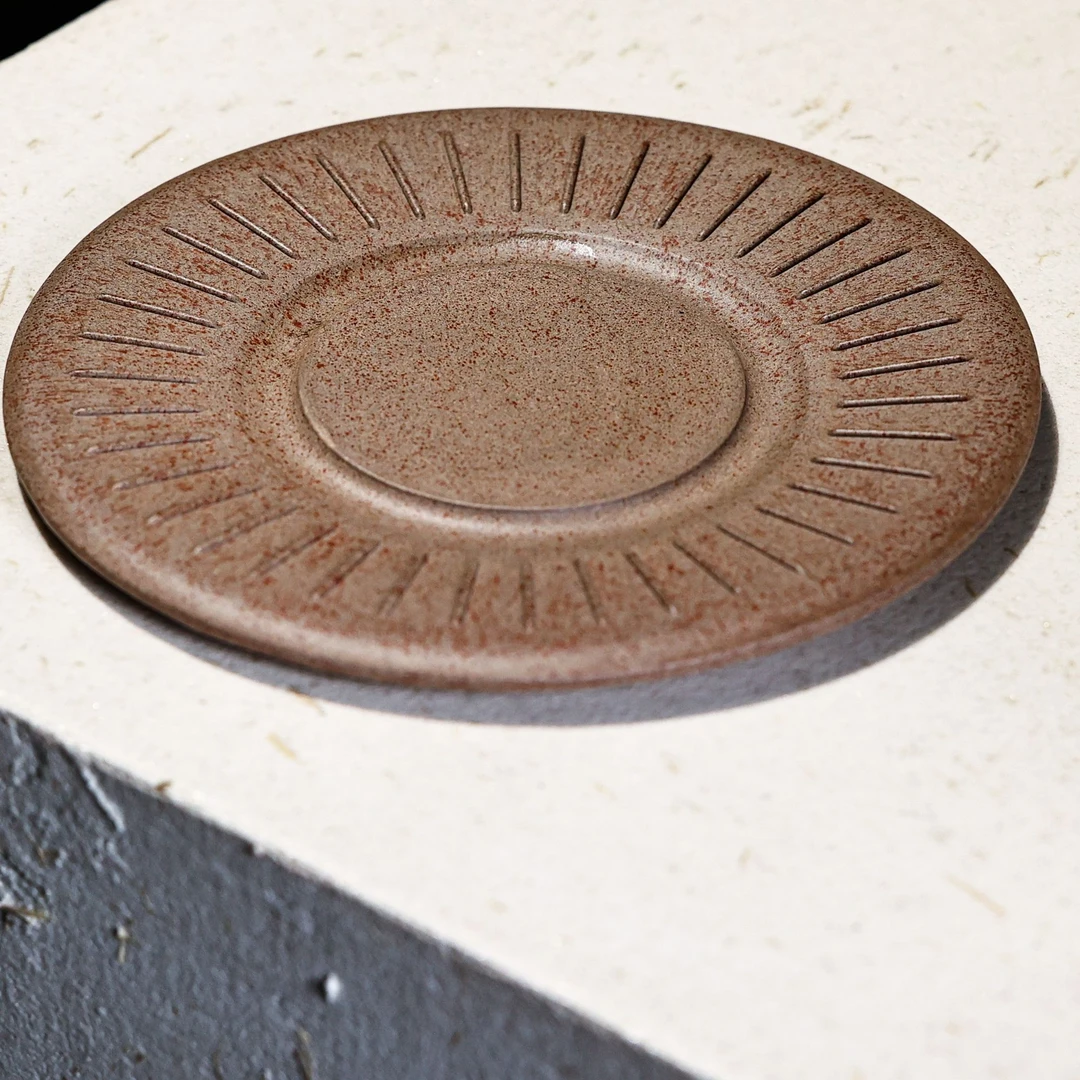 松泉茶器 | 三川创新《蛋糕盘》壶承  干泡盘