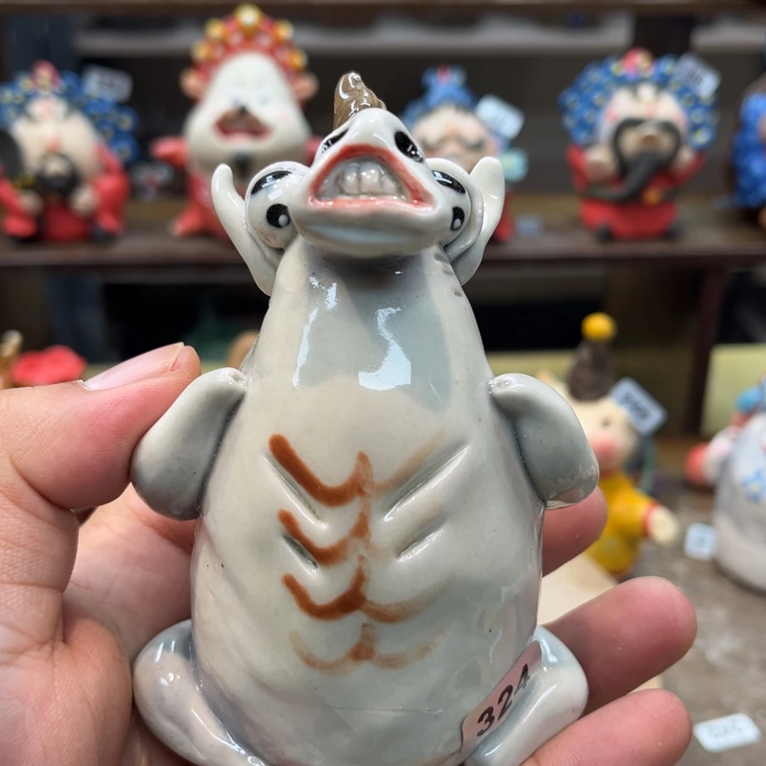 摆件纯手工抽象陶瓷摆件324