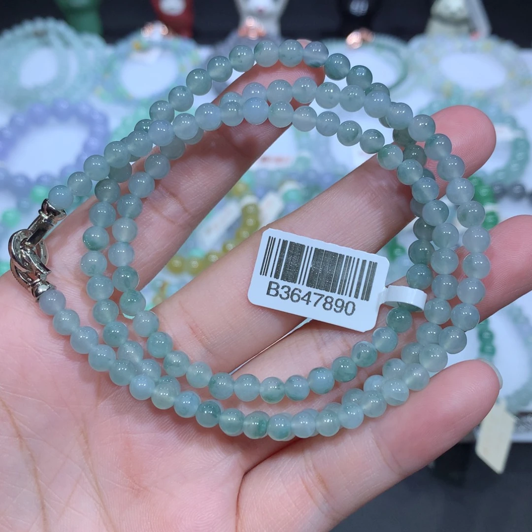 翡翠未镶嵌手串天然