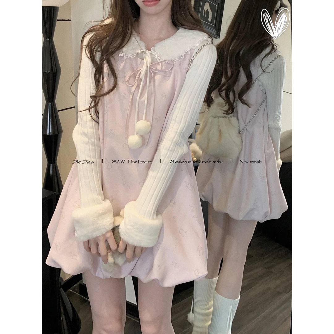 THETURE 甜兔筒连衣裙