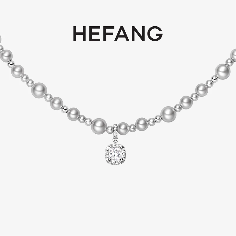 HEFANG 气泡方糖项链轻奢时尚送女友
