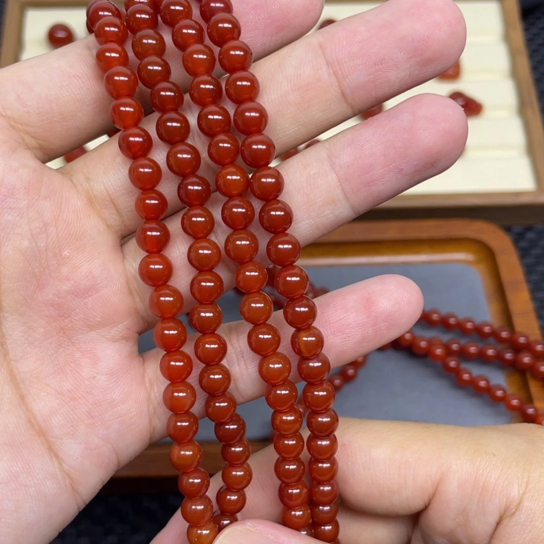 颈饰未镶嵌南红玛瑙6mm