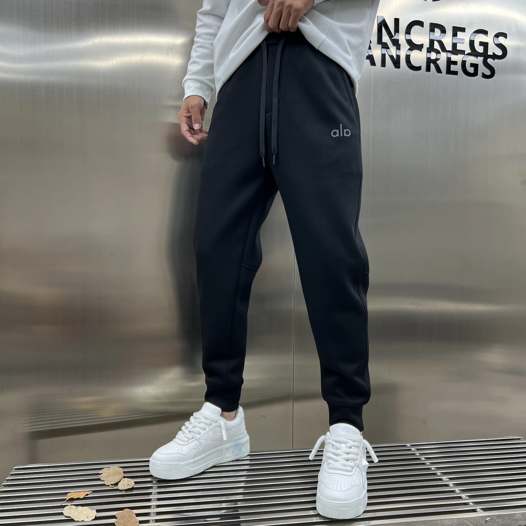 2025秋冬加绒保暖空气棉男士修身显瘦小脚时尚休闲百搭卫裤1168