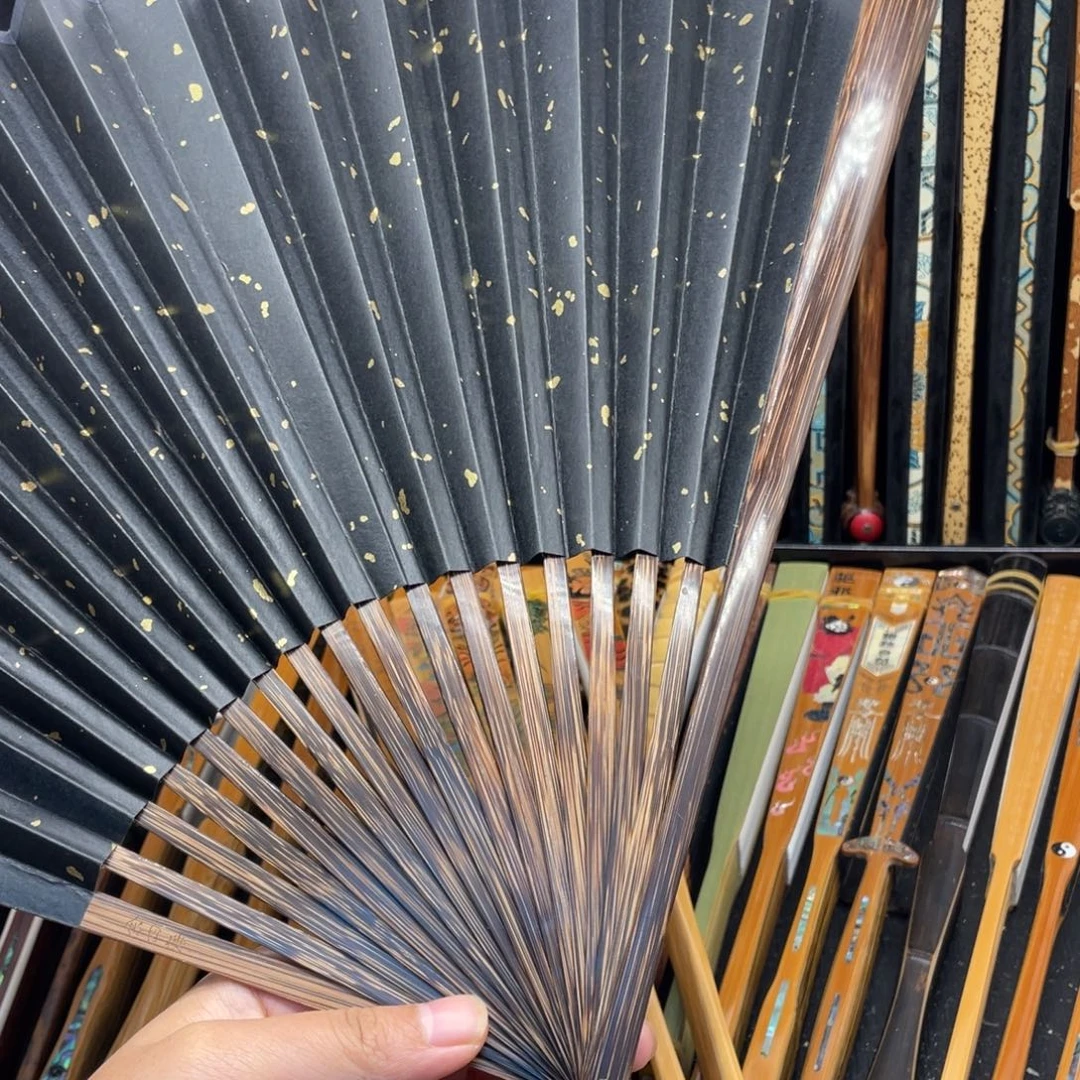 扇子18方棕竹纯手工折扇