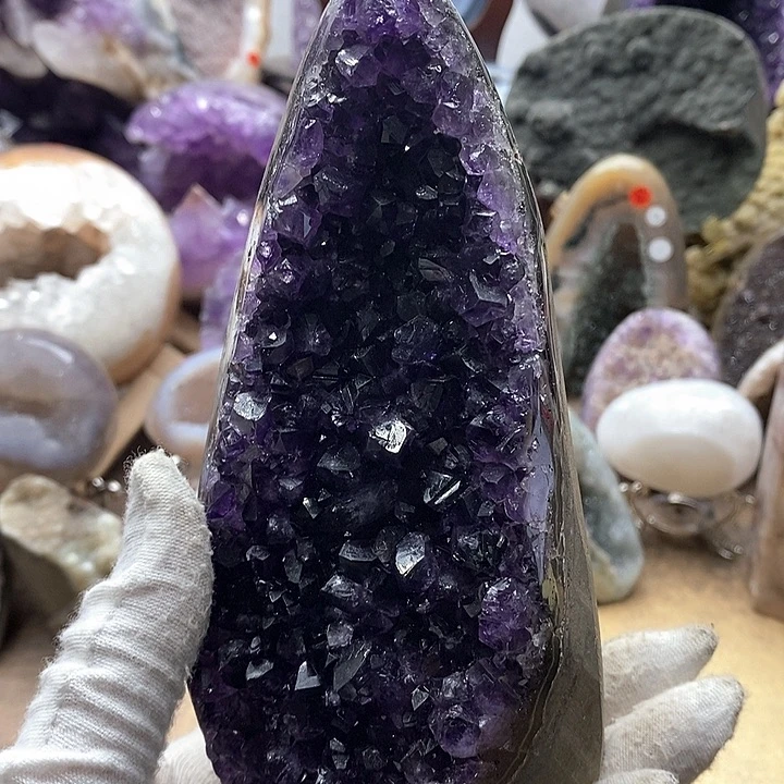 水晶珠宝半成品18K金镶嵌嘻***嘿晶镇71
