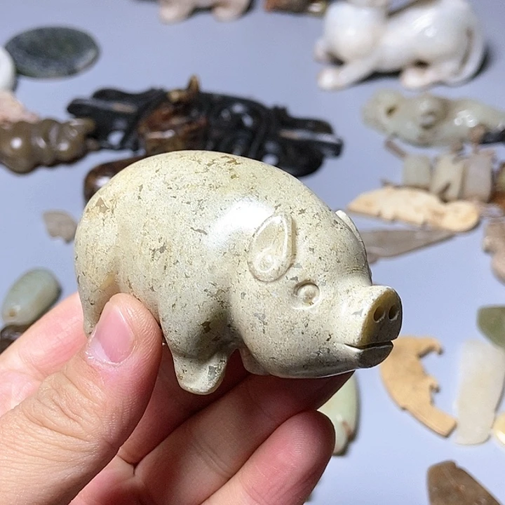 和田玉未镶嵌颈饰110