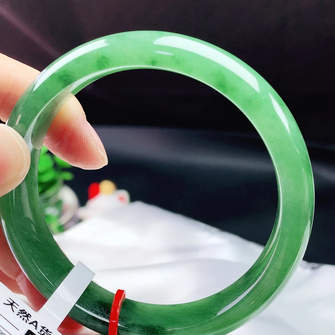 未镶嵌手镯翡翠57+圈