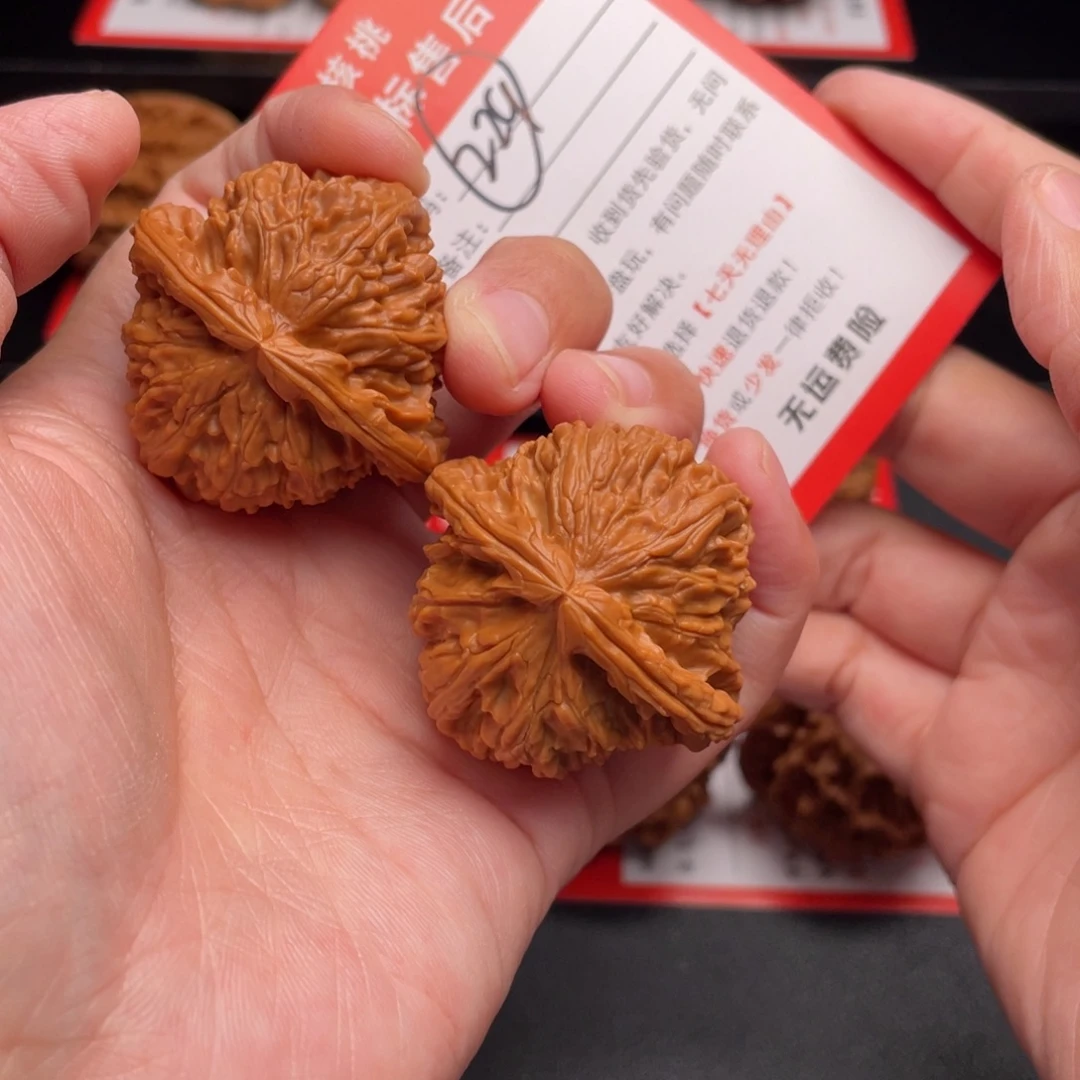 文玩核桃把件白狮41