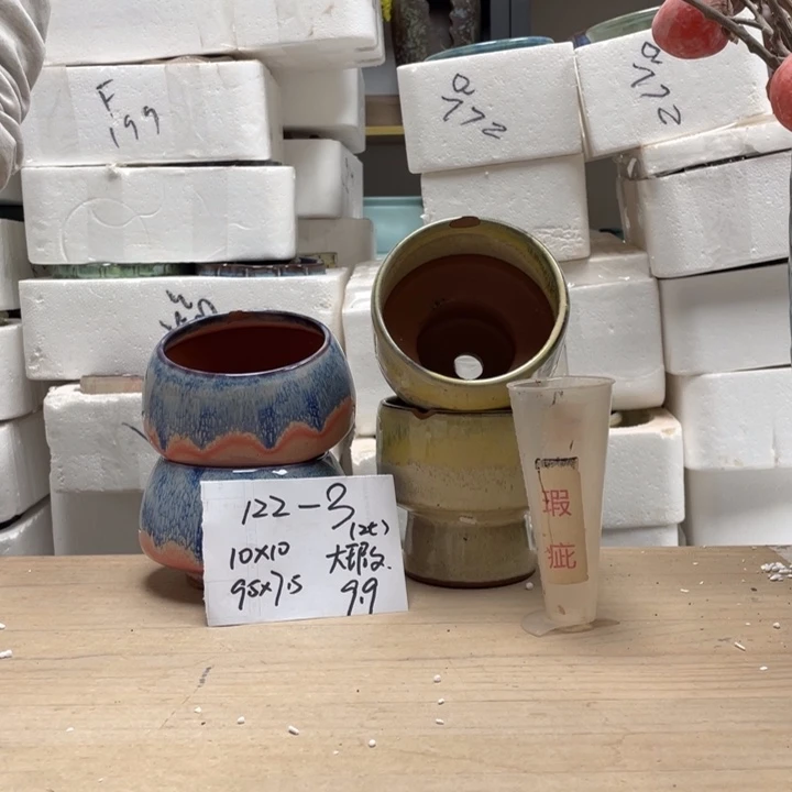 粗陶多肉花盆微瑕3