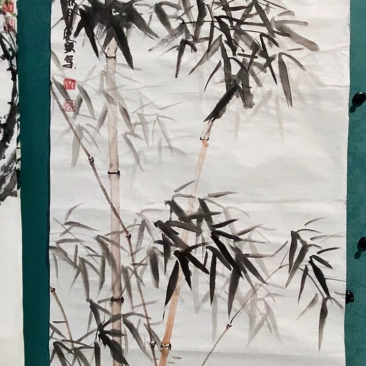 国画三尺花鸟作品