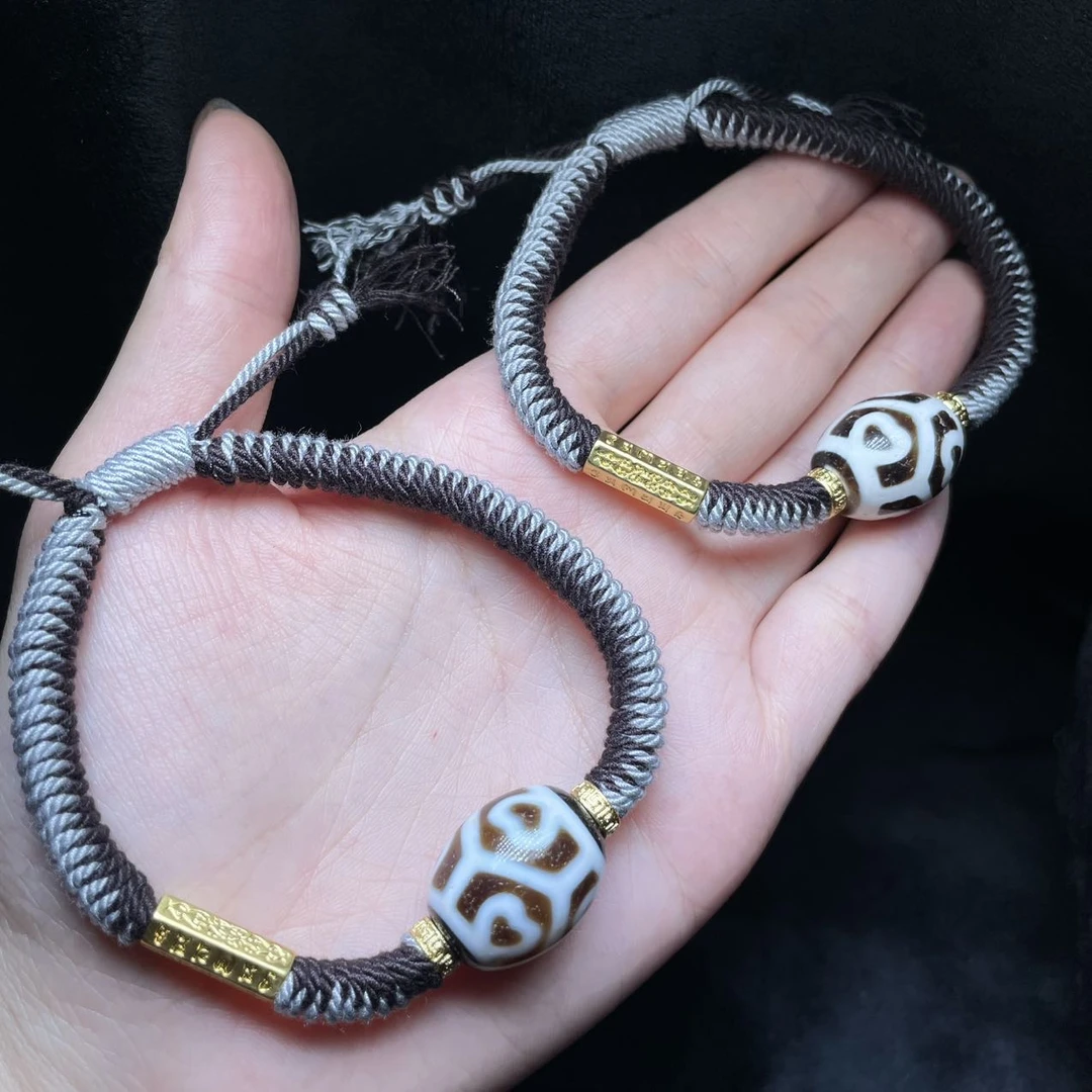 【曹美丽精选】H36763-玛瑙diy手绳（佛心六）15×19mm-多样性发其一