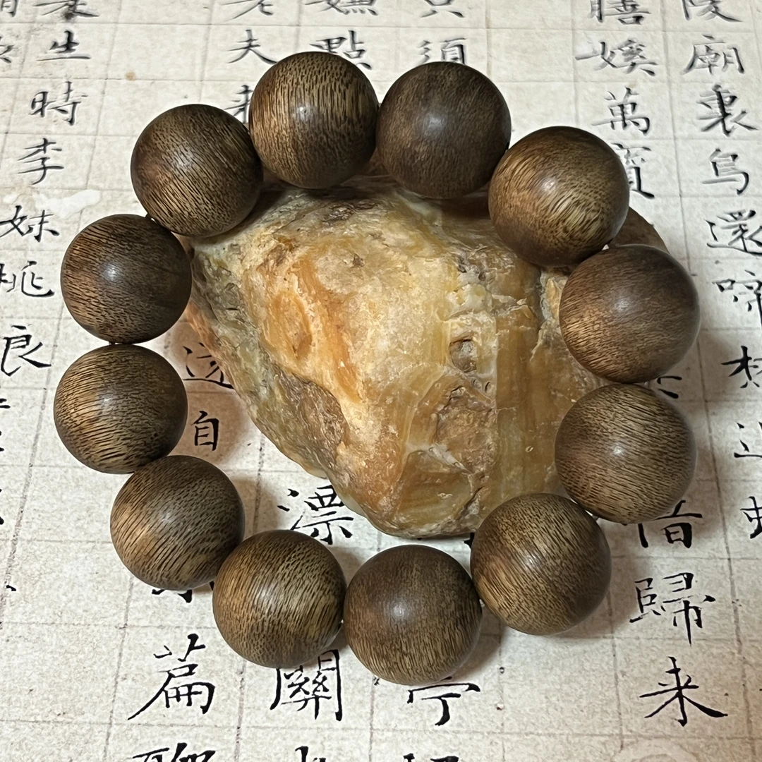 Z-268【柬埔寨虎斑纹】沉香单圈20mm、50.41g