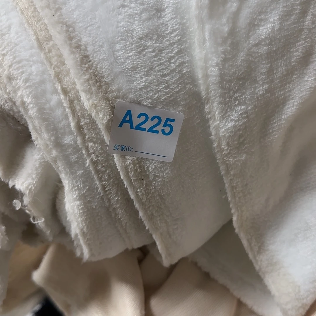 奶白色宝宝绒夹棉14元2米225