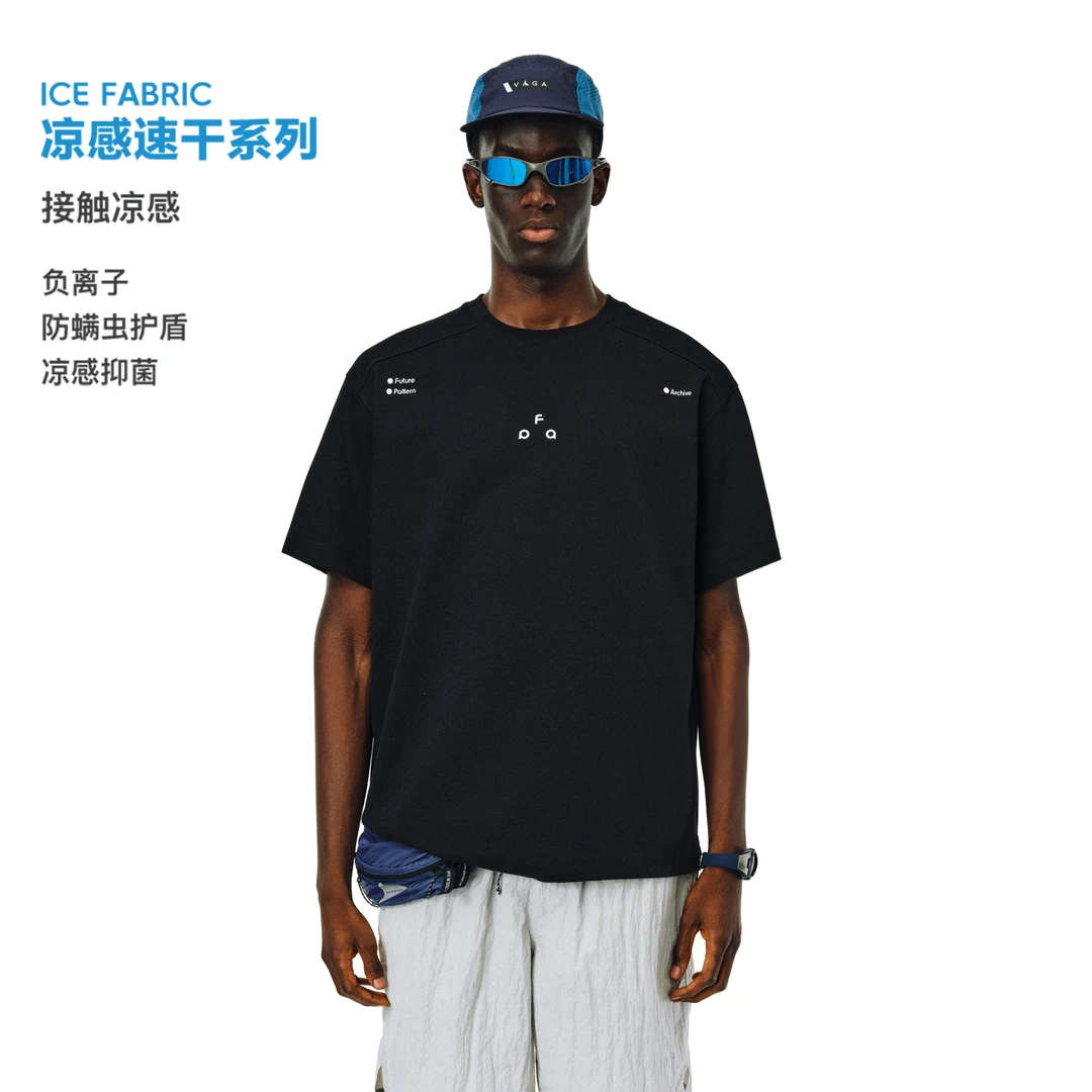 FPA凉感速干运动短袖夏季跑步透气训练男士T恤宽松圆领休闲半袖