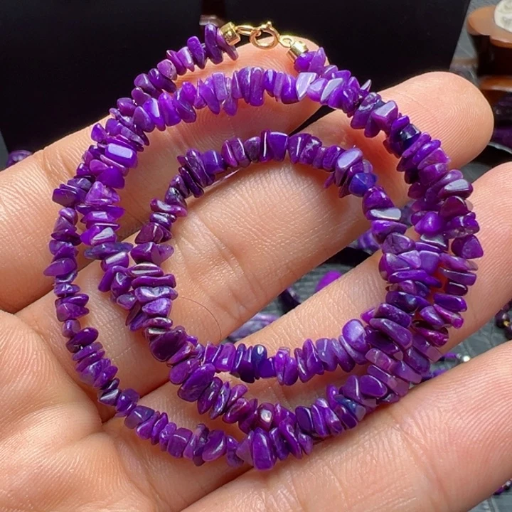 苏纪石（舒俱来）项链18K金镶嵌嘟**爱