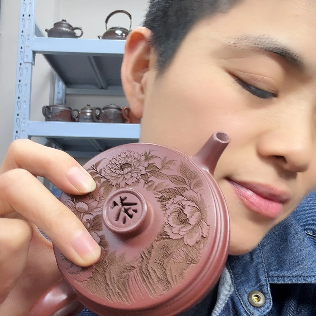 茶壶紫砂民间手艺人全手工制作
