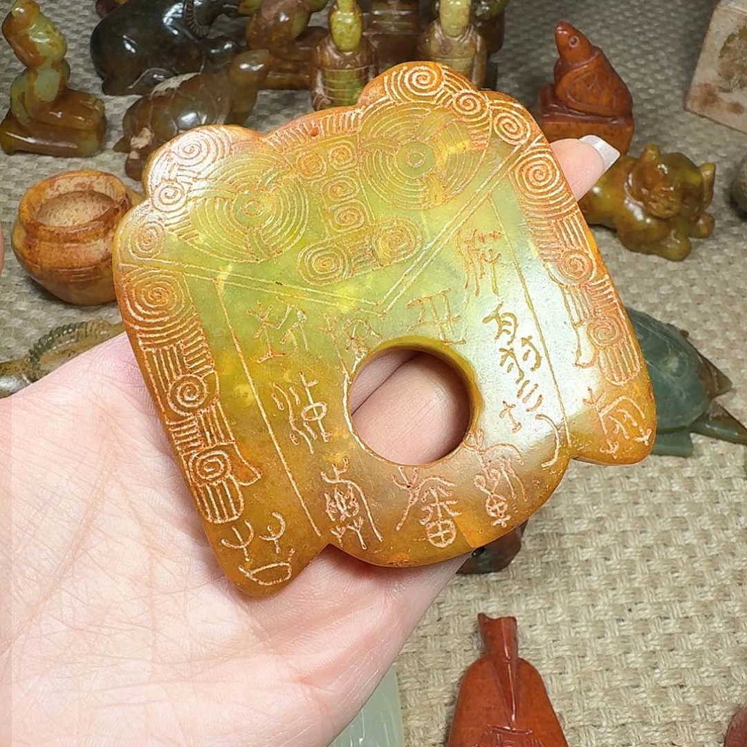 白玉菩提吊坠挂件