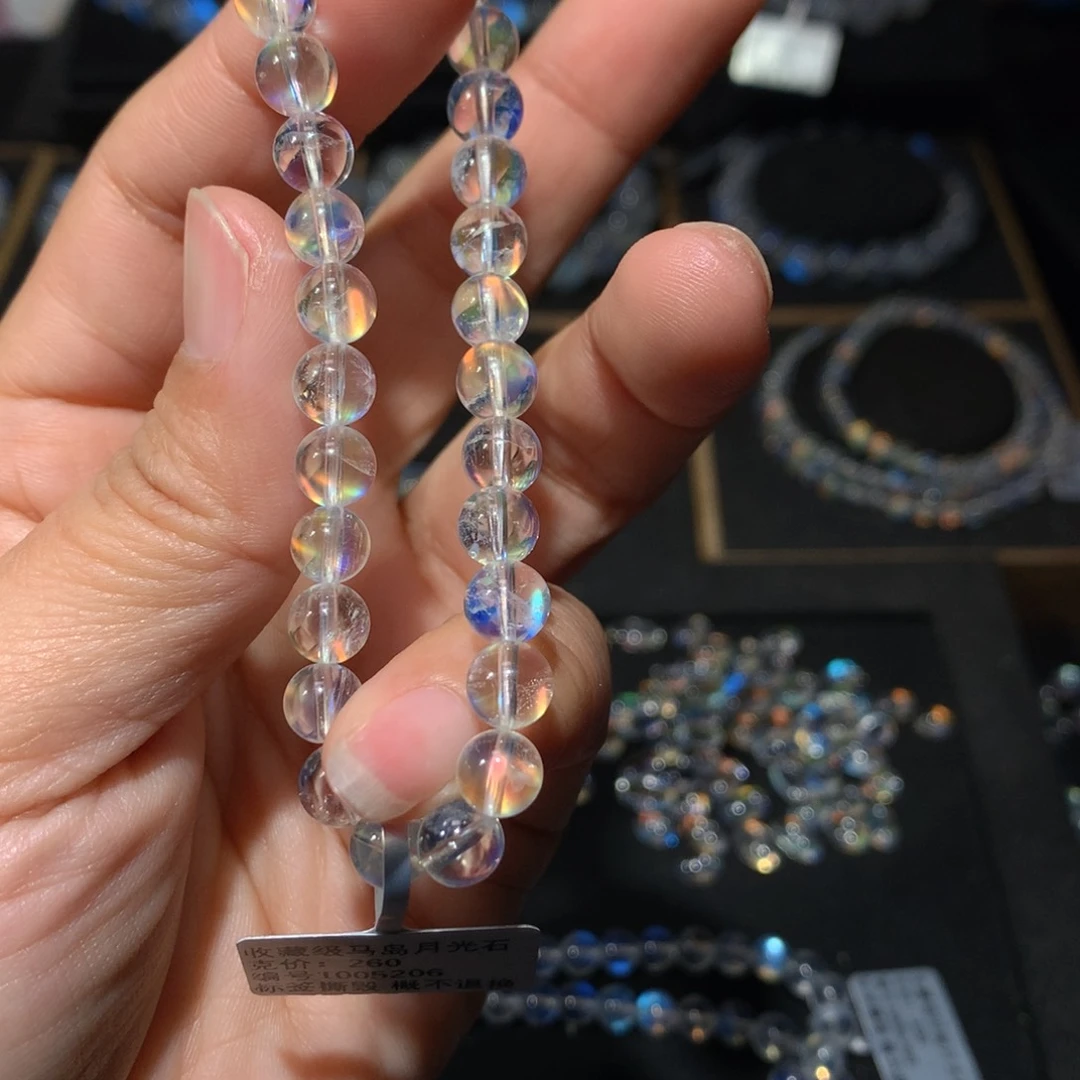 月光石手链6.6未镶嵌魈*