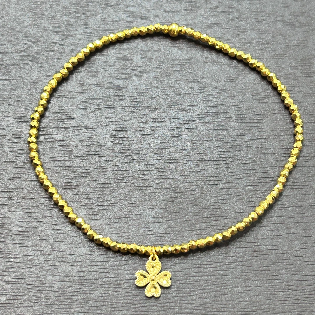 【店长专享】足金999投资金攒黄金蹦迪四叶草ZBHJSL515克重多退少补