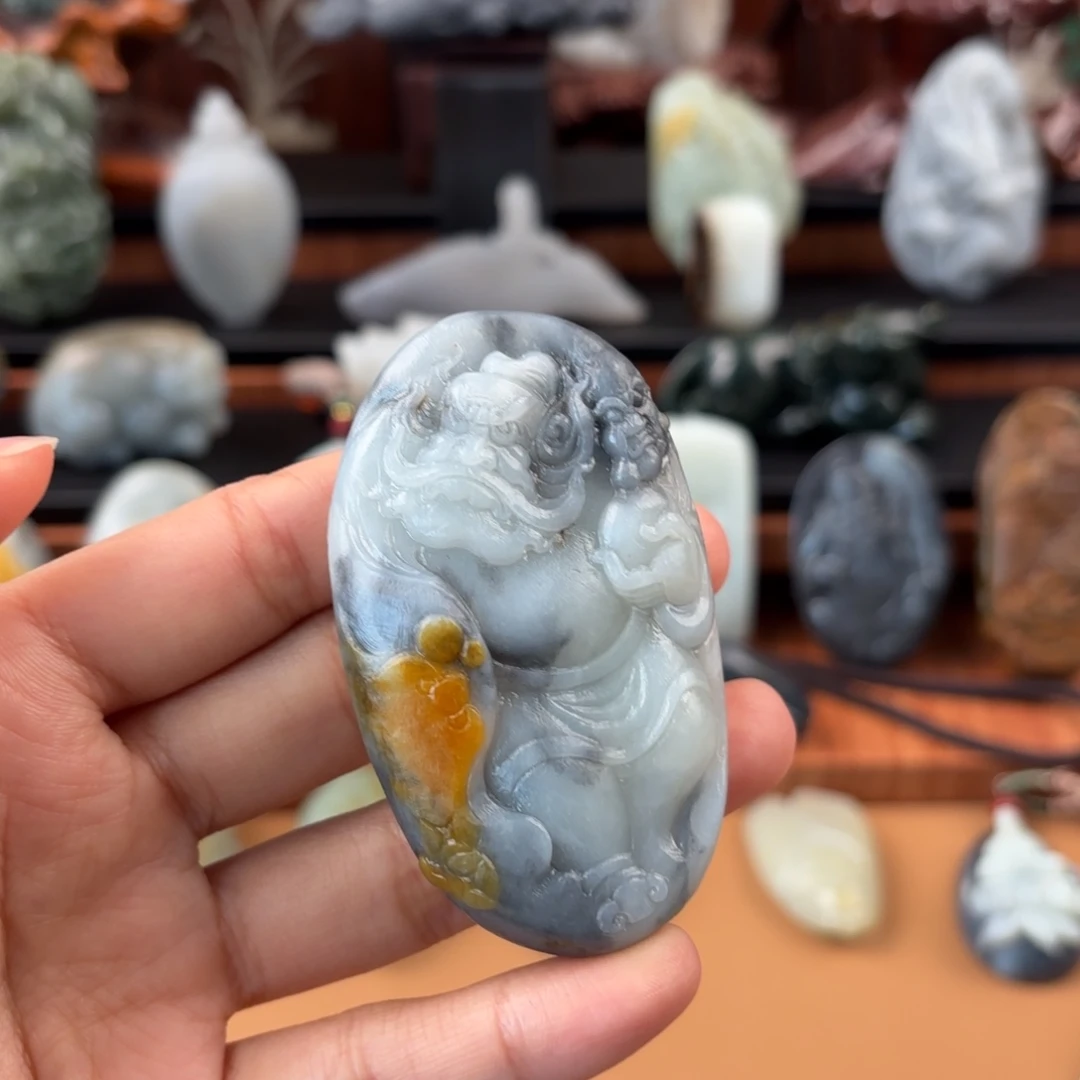 和田玉未镶嵌挂件