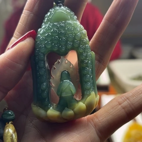 岫玉挂件未镶嵌冷*器挂件