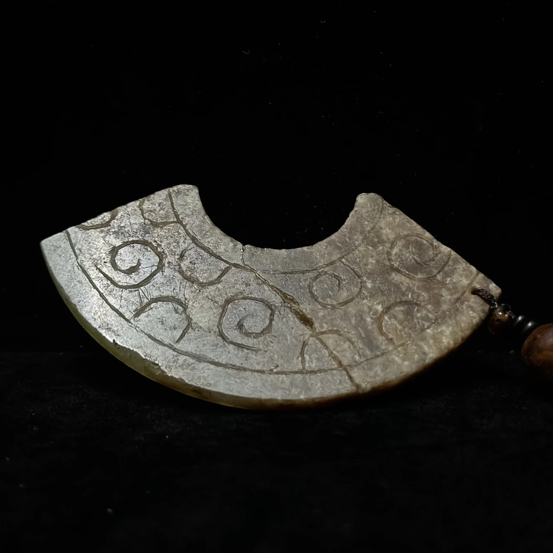 明代和田玉雕谷纹璧标本