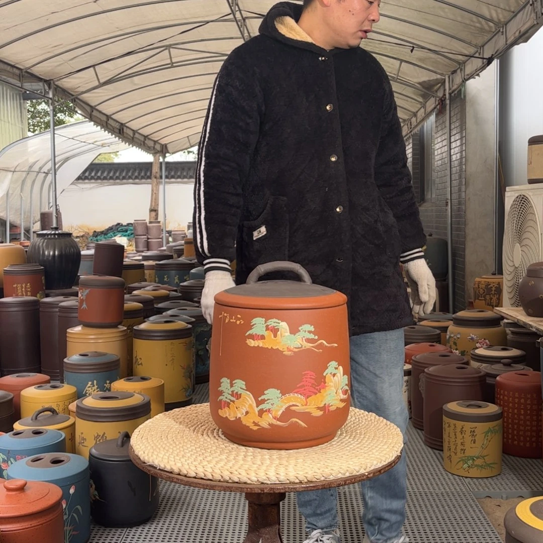 紫砂茶叶罐8 饼茶叶罐