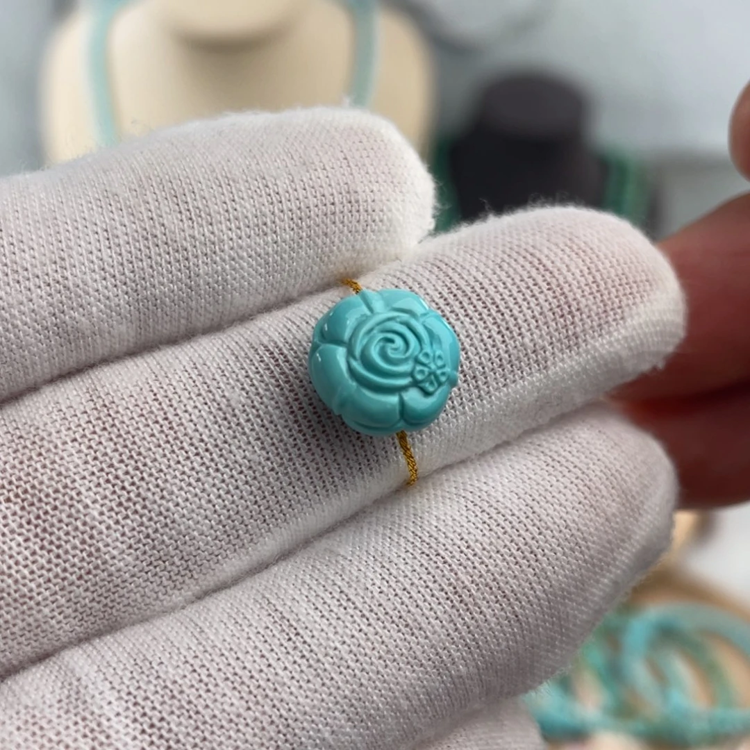 绿松石手链未镶嵌花花