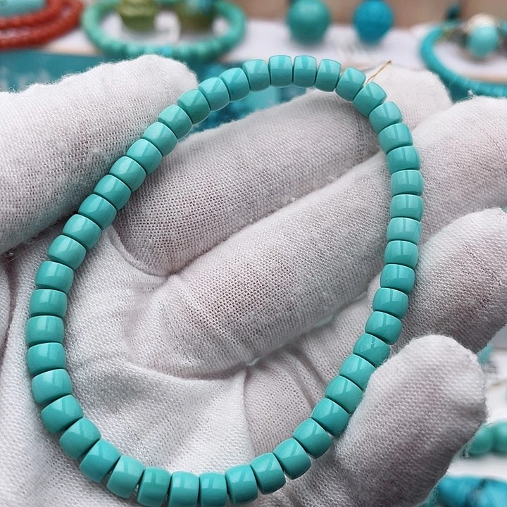 未镶嵌绿松石5m m