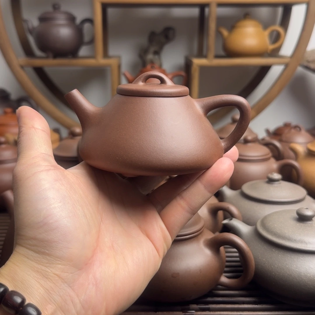 紫砂茶壶子冶石瓢200cc台西嫩底槽清