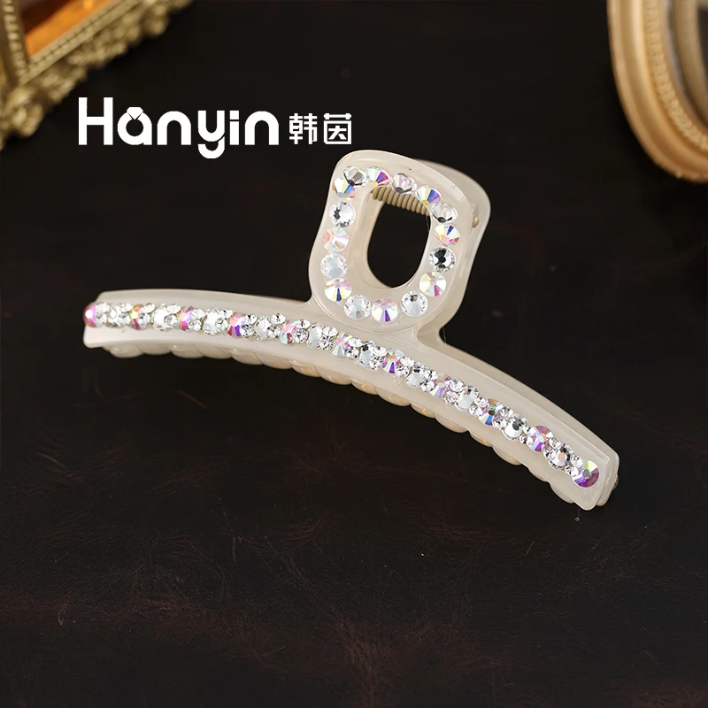 13cm韩版K9大彩半透色鲨鱼夹精致高级感大号发夹抓夹ins饰品