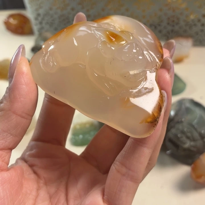 玛瑙/玉髓未镶嵌吊坠(不含链)