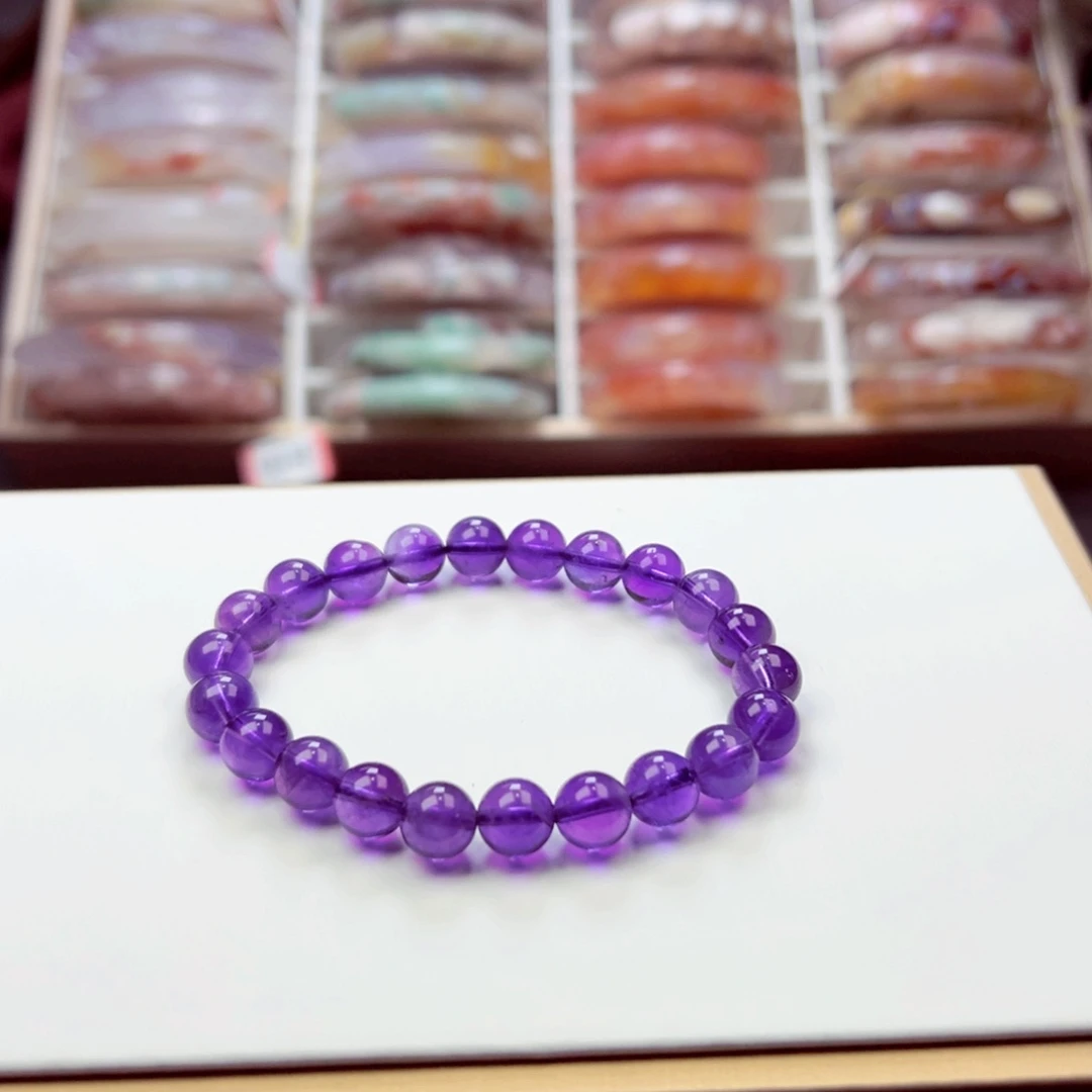 未镶嵌手链紫晶8