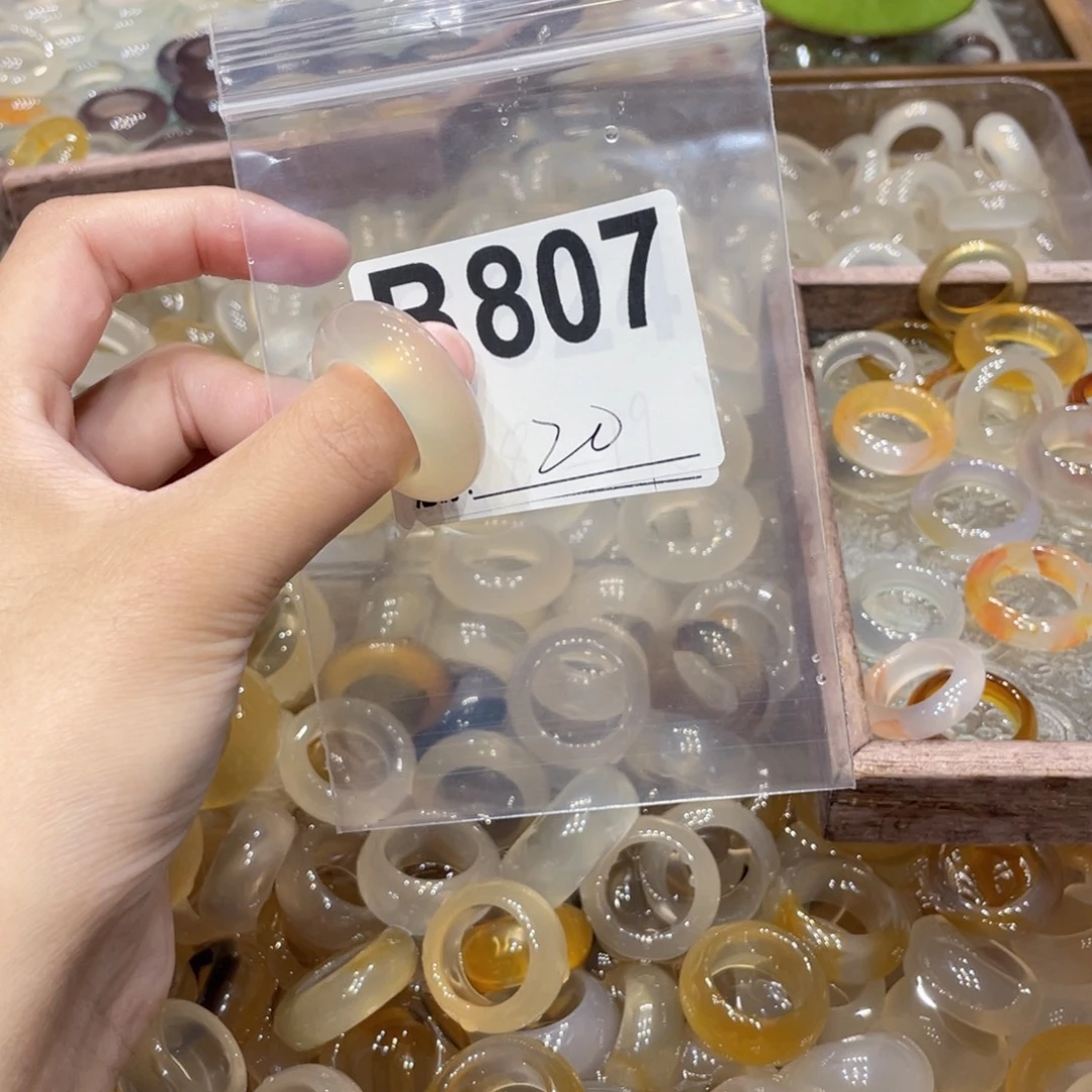 玛瑙/玉髓未镶嵌戒指807