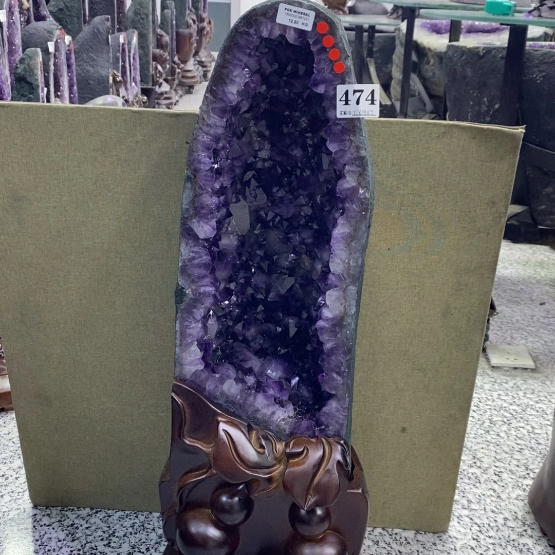 霸***敏未镶嵌水晶大型摆件（非配饰）紫水晶474