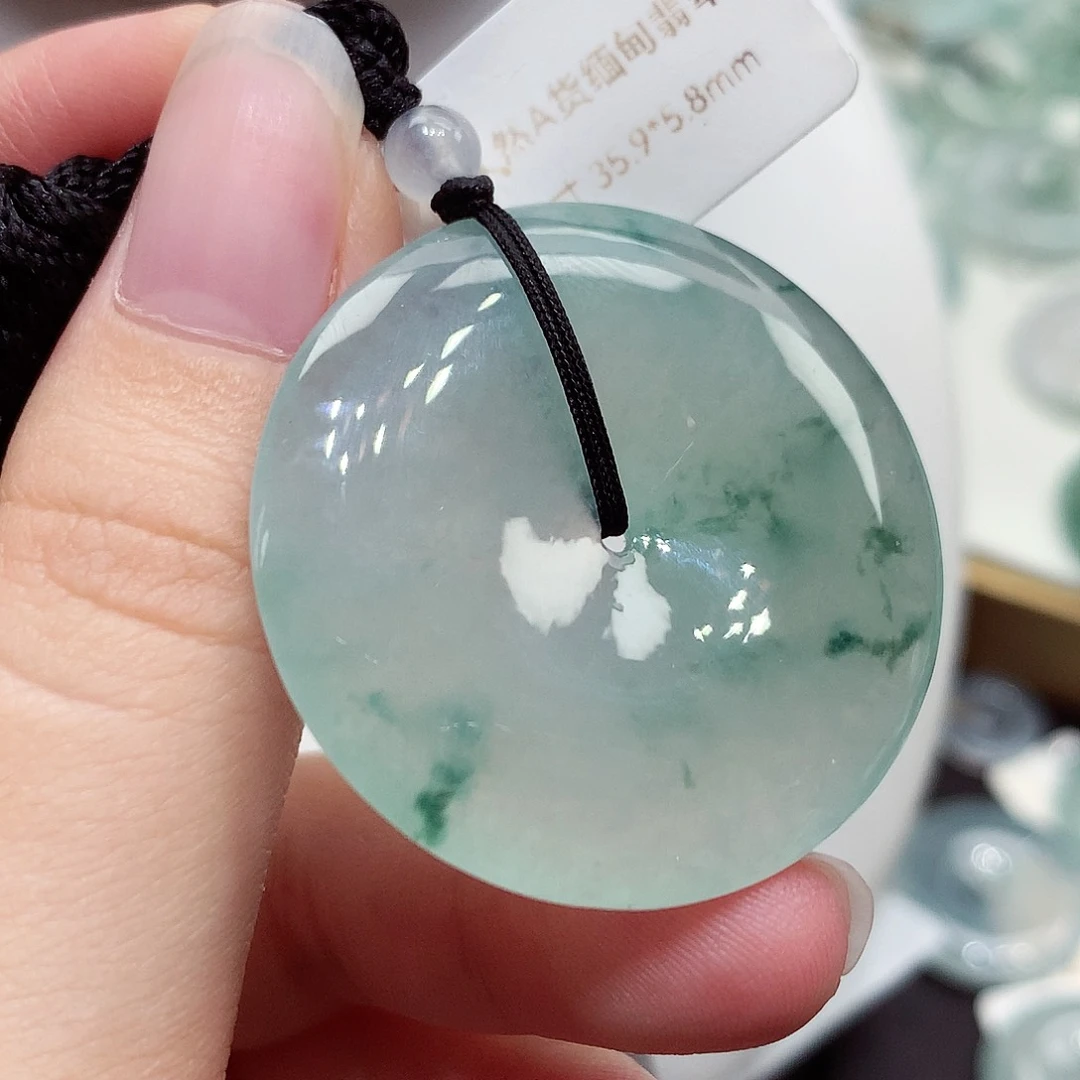 颈饰未镶嵌翡翠编号71，35.9/5.8