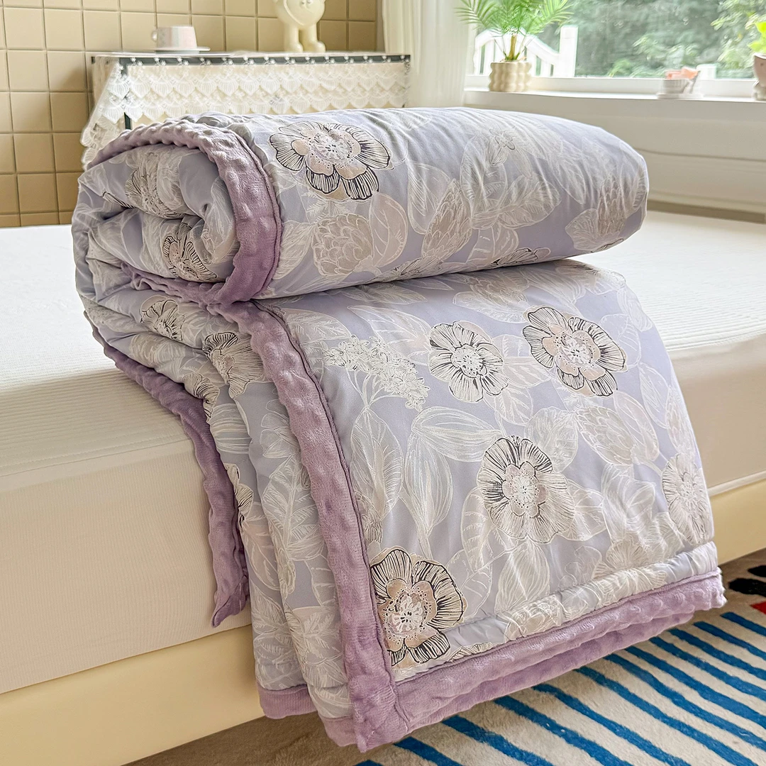 三十天免费试睡！ 2025年新款陌上花开-紫春秋被子200*220cm