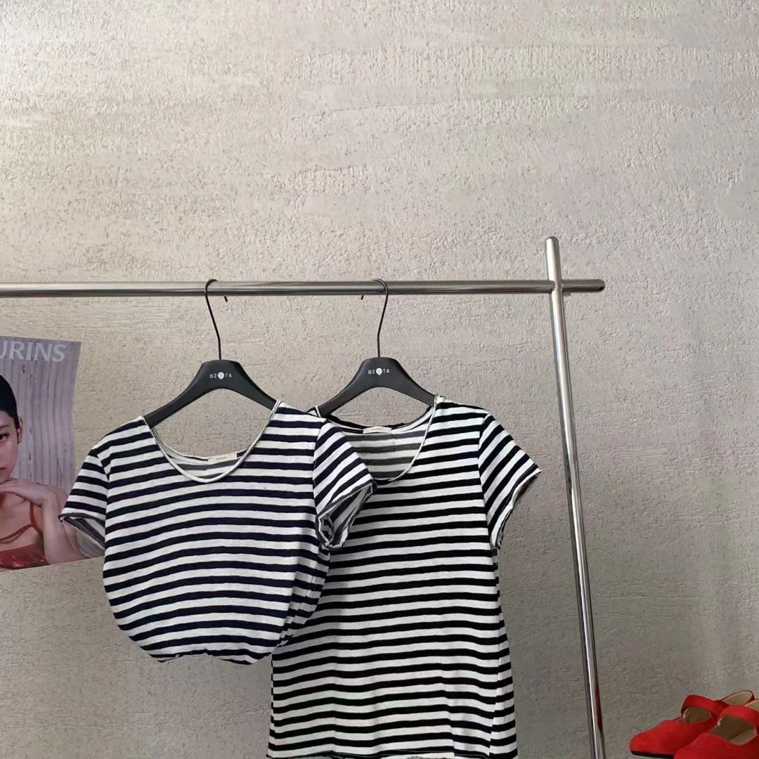 『雨美 Show』1860舒适百搭韩代条纹T短袖