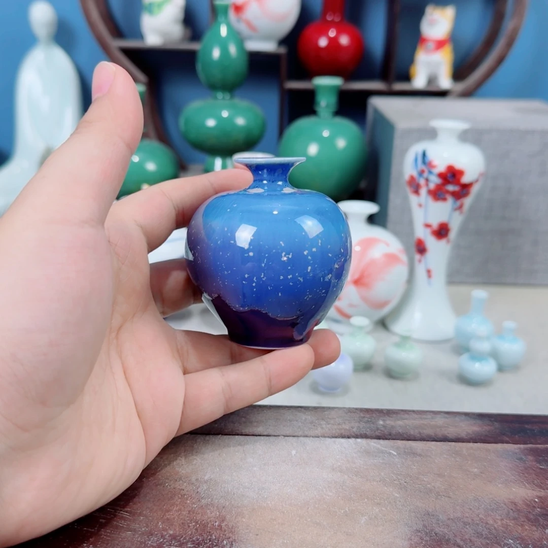 陶瓷手工小花器摆件